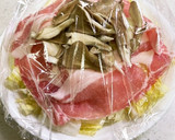 ◆簡単 豚肉と白菜のレンチン蒸し◆作り方5写真