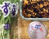 ひじき煮アレンジ☆ひじきと水菜のサラダ作り方1写真