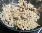 ご飯がすすむ♡　豚肉とれんこんの生姜炒め作り方6写真