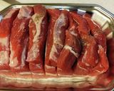 豚ばらブロックの黒酢煮豚。作り方1写真