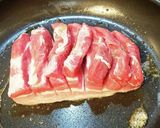 豚ばらブロックの黒酢煮豚。作り方2写真