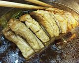 豚ばらブロックの黒酢煮豚。作り方6写真