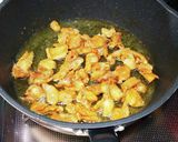 鶏皮の唐揚げ(鶏皮から出る油だけで)作り方6写真
