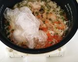 炊飯器で簡単！おかずと一緒にチキンピラフ作り方5写真