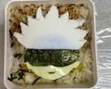 呪術廻戦 簡単☆キャラ弁☆五条悟作り方1写真
