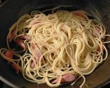 まんま冷凍したフキノトウでペペロンチーノ作り方6写真