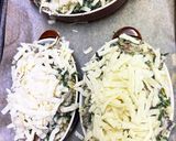 肉団子＆春菊で茸入り南瓜ペンネグラタン★作り方5写真