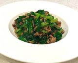 腎臓内科医考案☆減塩ひき肉ニラ炒め作り方6写真