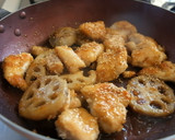 しっとり鶏むね肉と蓮根の照り焼き作り方6写真
