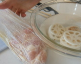 しっとり鶏むね肉と蓮根の照り焼き作り方2写真