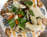 マヨ照り焼き炒め味豚こま大根青椒肉絲風作り方12写真