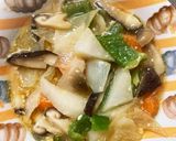 マヨ照り焼き炒め味豚こま大根青椒肉絲風作り方13写真