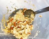 豆腐バーグ入り絶品玉ねぎソース味ドーム蒸作り方4写真