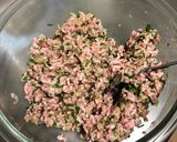 スプーンでまぜてつくるネギ餃子作り方5写真