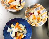 根菜ブロッコリー大蒜醤油炒味温野菜サラダ作り方5写真