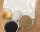 HMで☆胡麻ごまクッキー/あんこ添え作り方1写真