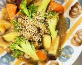 根菜ブロッコリー大蒜醤油炒味温野菜サラダ作り方19写真