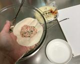 スプーンでまぜてつくるネギ餃子作り方8写真