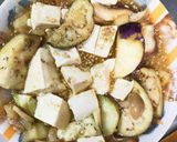 レンジ豚こまピリ辛うま煮味麻婆豆腐&茄子作り方15写真