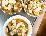 レンジ豚こまピリ辛うま煮味麻婆豆腐&茄子作り方16写真