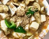 レンジ豚こまピリ辛うま煮味麻婆豆腐&茄子作り方21写真