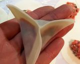 トマトと大葉の三角餃子作り方6写真