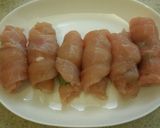 甘辛♪ささみの大葉チーズロール作り方4写真