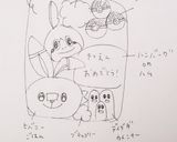 ヒバニー・メッソン ポケモン キャラ弁☆作り方1写真
