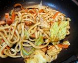 超簡単！ソース焼きうどん！関西風！！作り方5写真