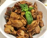 三杯鶏(台湾風鶏肉醤油炒め)作り方12写真