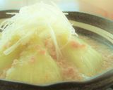 レンチン簡単！新玉ねぎの豚ひき肉あんかけ作り方10写真