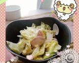 たっぷりキャベツとあさりのワイン蒸し作り方5写真