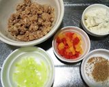 犬ご飯 ラム肉の豆腐ハンバーグ作り方1写真
