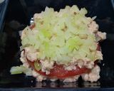 犬ご飯 鶏と野菜のミルフィーユ作り方3写真