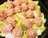 材料2つ!フライパンで白菜まみれ肉団子☆作り方4写真