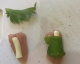 ササミのシソチーズ餃子の皮巻焼作り方2写真