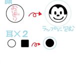 簡単キャラ弁当♪ミニーちゃん【ミッキー】作り方3写真