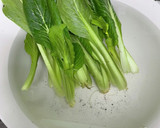 超絶旨い！小松菜のシャキシャキ青菜炒め作り方1写真