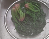ほうれん草とベーコンのバター炒め作り方3写真