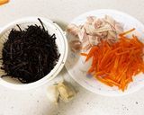 ひじき、ベーコン、にんにくの副菜作り方1写真