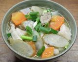 新ごぼうと豚ばらブロックで豚汁作り方8写真