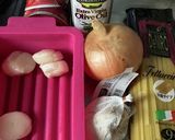 ホタテのクリームトマトパスタ作り方1写真