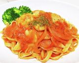 ホタテのクリームトマトパスタ作り方6写真