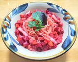 ビーツとベーコンのパスタ作り方6写真