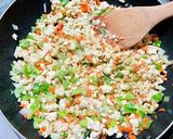 青ねぎ豆腐煎りチャーハン♡作り方9写真