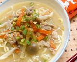 粕汁風♪みそラーメン作り方6写真