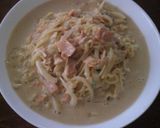 みそラーメンのクリームスープパスタ風♪作り方6写真
