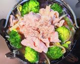 豚バラ肉と千切りキャベツのごま油鍋作り方9写真