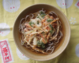 関東の立ち食いそば屋風！かき揚げそば♪作り方2写真