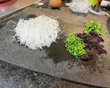 刺身のつまとダブルしそチャーハン作り方2写真